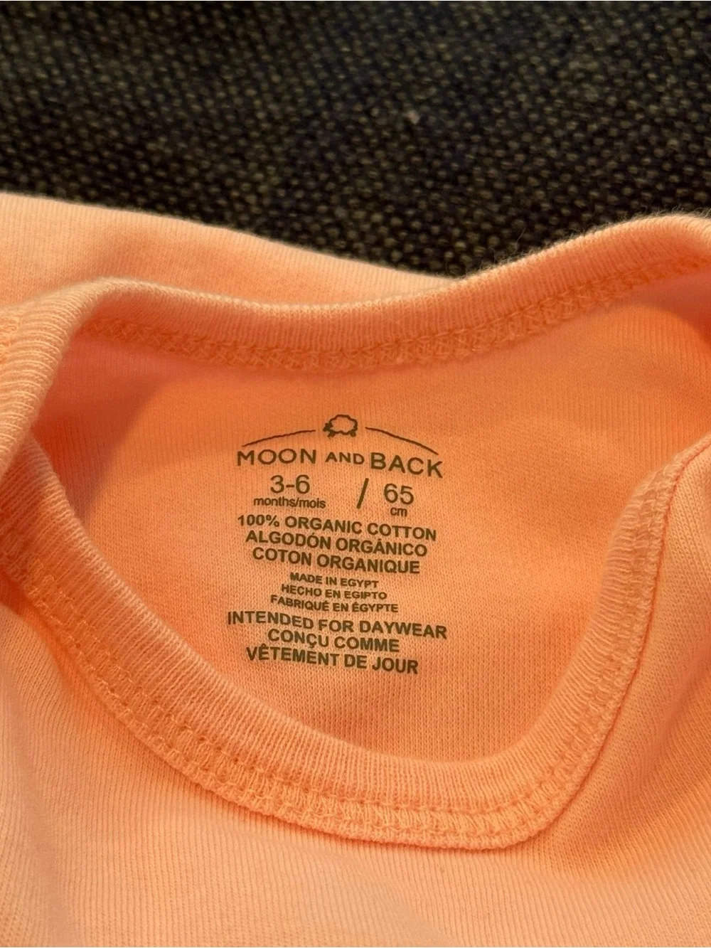 Hanna Andersson Pink Short Sleeve Skirted Bodysuit 3-6m 100% Organic Cotton